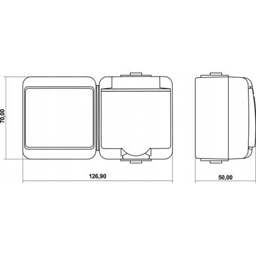 Wyłącznik schodowy klasyczny biały Karlik WGHH-3d 2