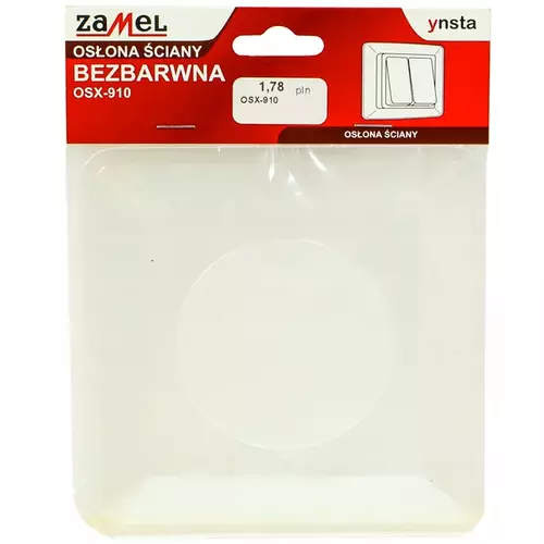 Osłona ściany pojedyncza bezbarwna OSX-910-BZB | ZAMEL | YNS10000047 2