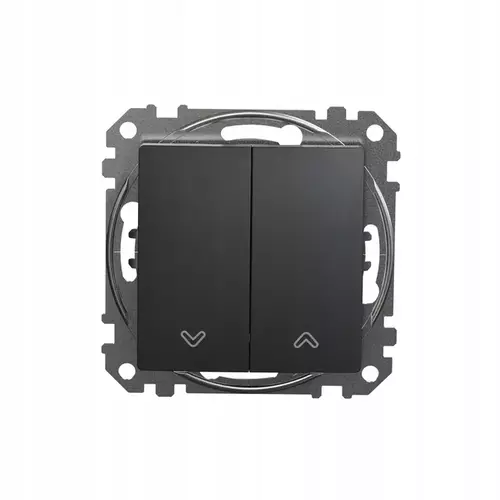 Przycisk żaluzjowy czarny antracyt | Schneider | SDD114114 2