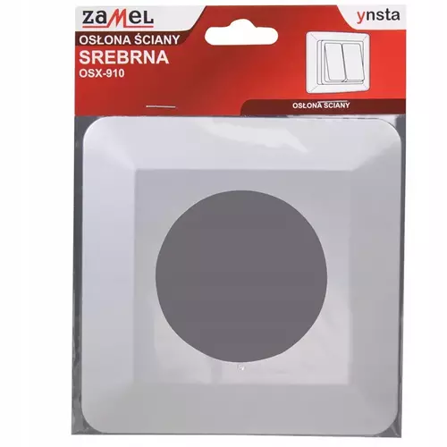 Osłonka ściany pod włącznik, kontakt OPW-1 srebrna Zamel YNS10000052 2