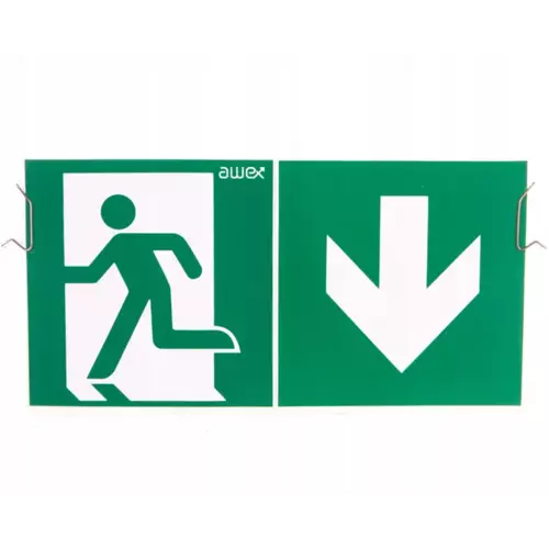 Plexa M + sprzężyny mocujące +piktogram | EXIT | ETE/PLX/PU31/41 2