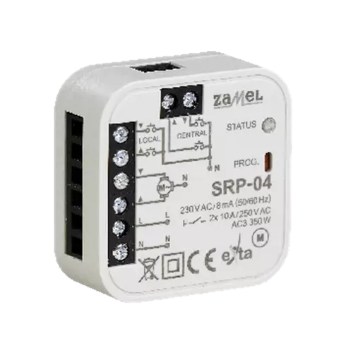 Sterownik rolet dopuszkowy przewodowy 10A 230V 350W SRP-04 | EXT10000225 3