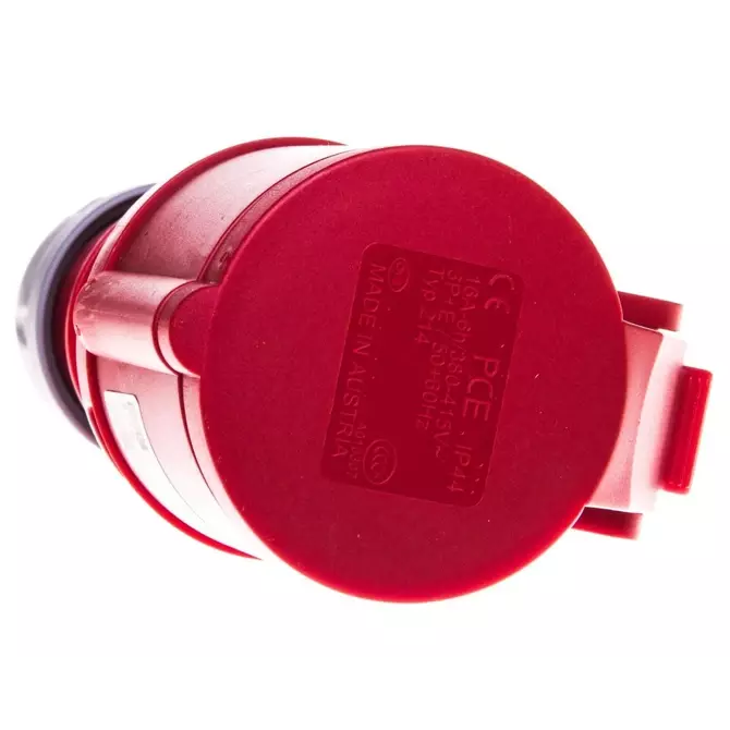 Gniazdo przenośne 16A 4P 400V czerwone IP44 | PCE | SHARK | 214-6 1