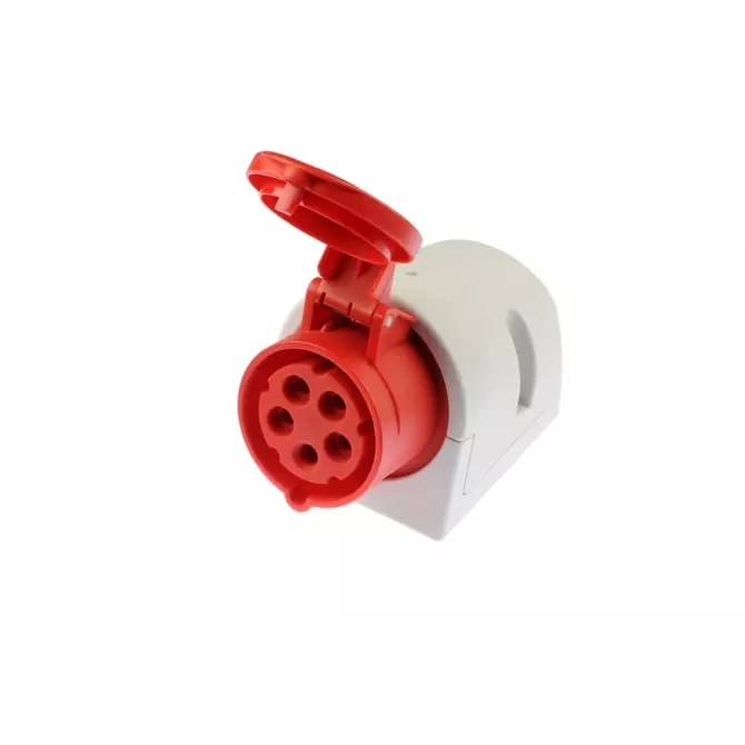 Gniazdo 16A 5P 400V czerwone IP44 | PCE | Gniazda stałe | 115-6 1
