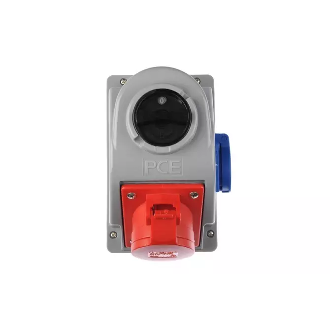 Gniazdo stałe z wyłącznikiem 0-1 16A 5P 400V + 2P+Z 230V IP44 | 96061541W 1