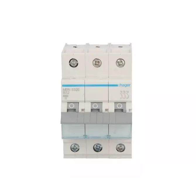 Wyłącznik nadprądowy 3P B 32A 6kA AC | HAGER POLO | MBN332E 1