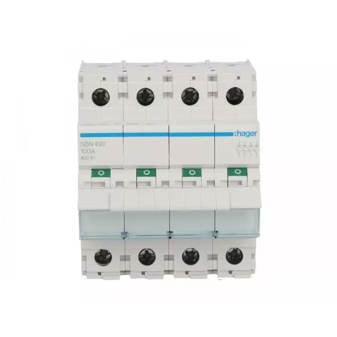 Rozłącznik modułowy 100A 4P | HAGER POLO | Rozłączniki SBN | SBN490 1
