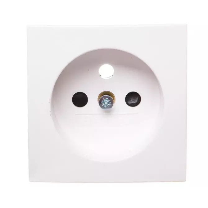 Płytka czołowa do gniazda z uziemieniem kremowy połysk | 3963808992 1