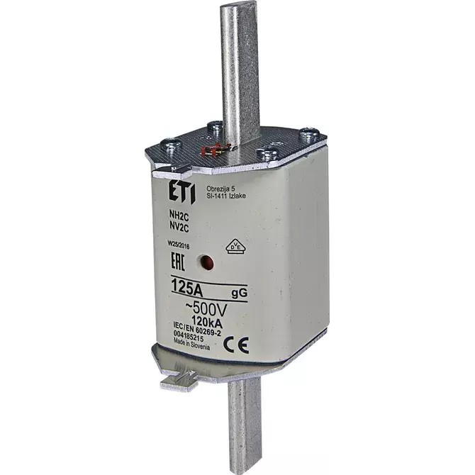 Wkładka topikowa przemysłowa zwłoczna NH2C gG 125A/500V ETI Polam 004185215 1