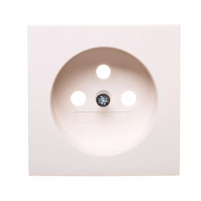 Płytka czołowa gniazda z/u z przesłonami śnieżnobiały | 3965768999 1