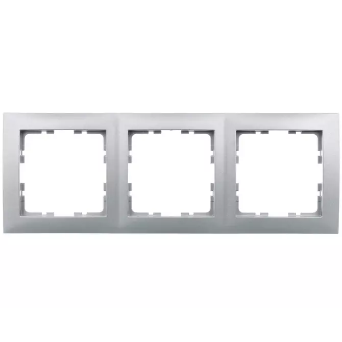 Ramka potrójna aluminium | HAGER POLO | Berker B.Kwadrat | 5310138994 1