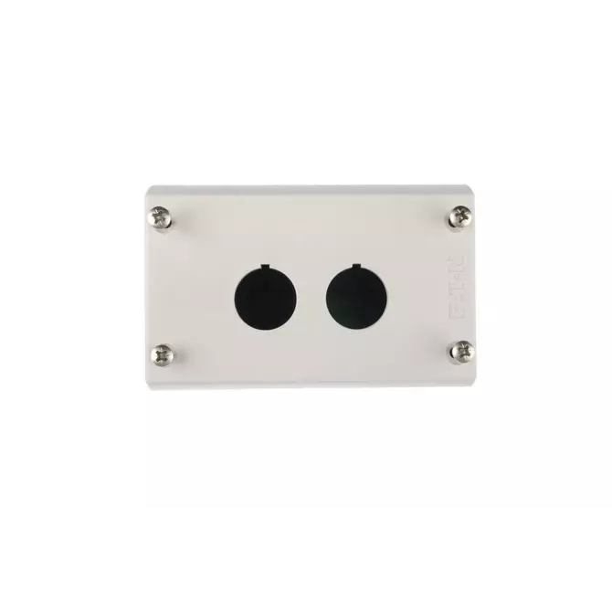 Obudowa kasety 2-otworowa 22mm szara IP67 M22-I2 | EATON | 216537 1