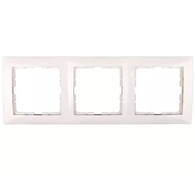 Ramka potrójna kremowa | HAGER POLO | Berker B.Kwadrat | 5310138982 1