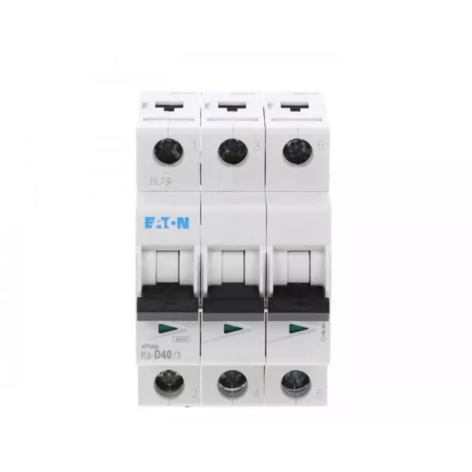 Wyłącznik nadprądowy 3P D 40A 6kA AC | EATON | PL6 | 286617 1