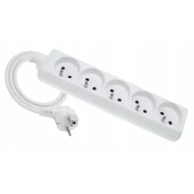 Przedłużacz 5 gniazd 1,5m z uziemieniem Elgotech EPS-501,5 1