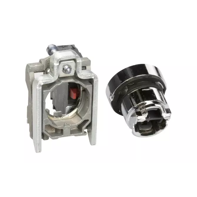 Przycisk sterowniczy 22mm czerwony z samopowrotem 1R | Schneider | XB4BA42 1