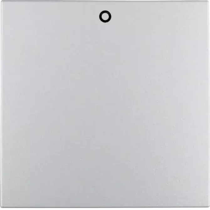 Klawisz z nadrukiem 0 do łącznika 2- i 3-biegunowego, alu B.Kwadrat Hager 1