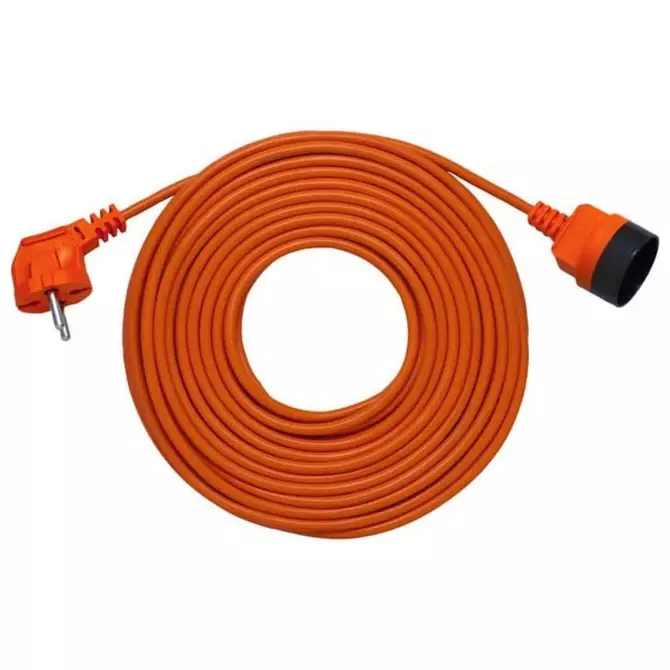Przedłużacz ogrodowy 1-gniazdo b/u 10m /OMY 2x1/ pomarańczowy | PK-1010 1