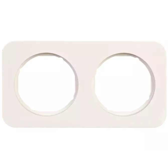 Ramka podwójna pozioma/pionowa IP20 biała | HAGER POLO | 10122189 1