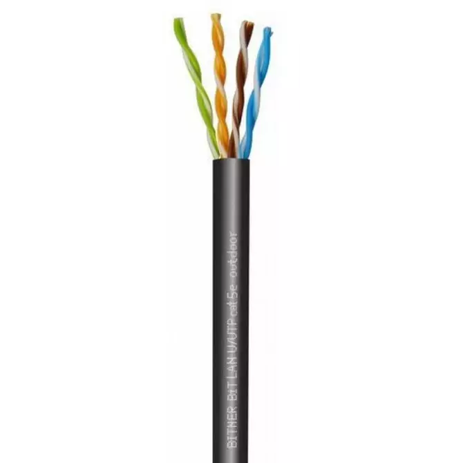 Kabel teleinformatyczny BiTLAN U/UTP 4x2x24 AWG cat.5e 200 MHz Fca | TI0060 1