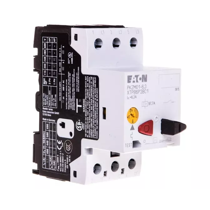 Wyłącznik silnikowy PKZM01-6,3 3P 2,2kW 4-6,3A | EATON | PKZ | 278483 1