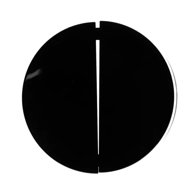 Klawisz podwójny do łącznika czarny | HAGER POLO | 16232045 1