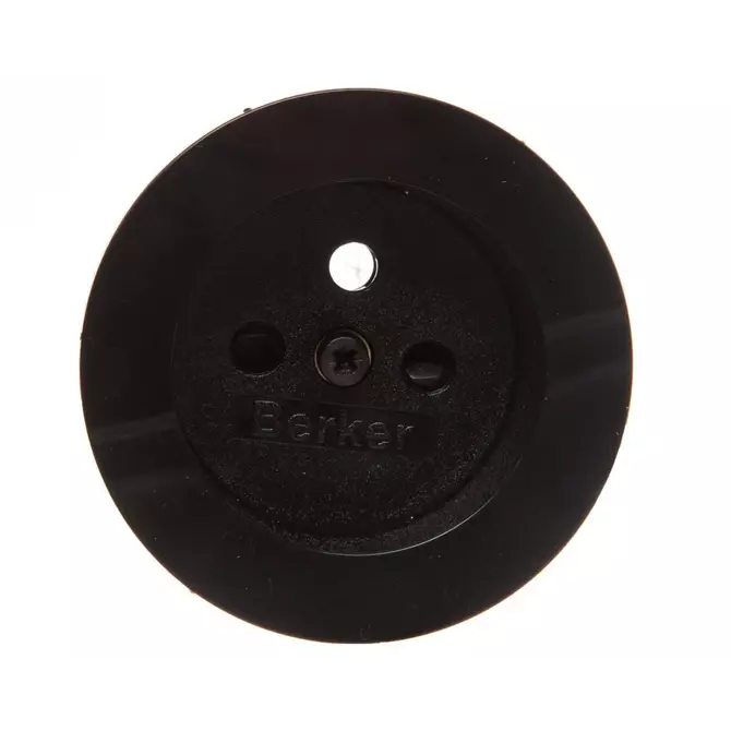 Płytka czołowa gniazda z/u czarny połysk | HAGER POLO | 3965762045 1