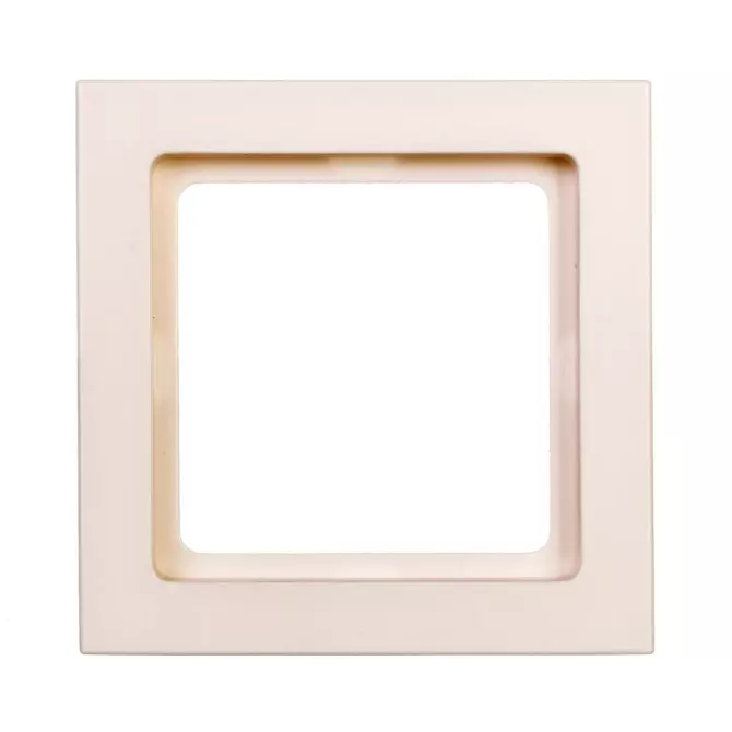 Ramka pojedyncza pozioma/pionowa biała aksamit | HAGER POLO | 10116099 1