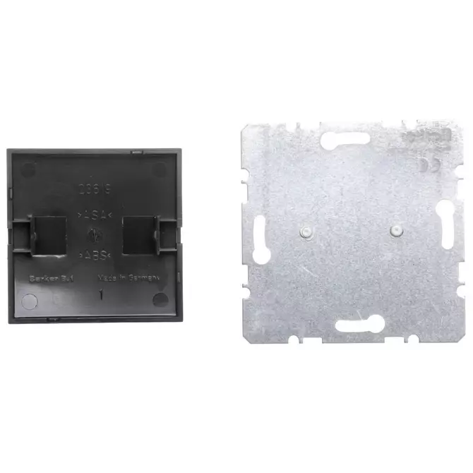 Zaślepka z elemetem centralnym antracyt | HAGER POLO | 10091606 1