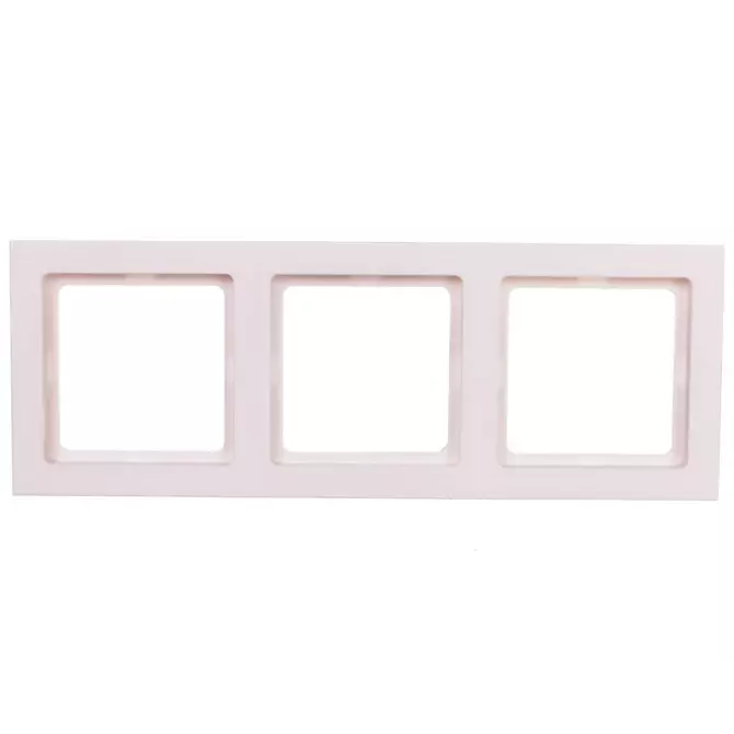Ramka potrójna biały aksamit | HAGER POLO | Berker Q.3 | 10136099 1