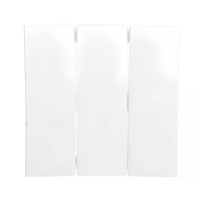 Klawisz potrójny biały połysk | HAGER POLO | Berker B.Kwadrat | 5316658999 1