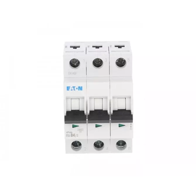 Wyłącznik nadprądowy 3P B 4A 6kA AC | EATON | PL6 | 286585 1