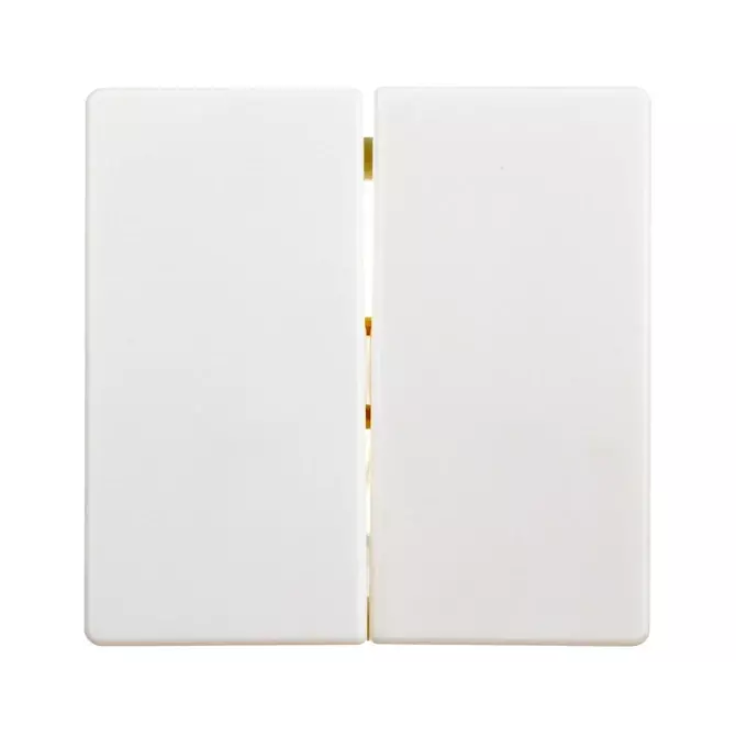 Klawisz podwójny do łącznika klawiszowego śnieżnobiały aksamit | 16236089 1