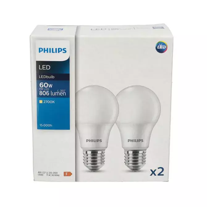 Żarówka LED A60 E27 8W =60W 4000K zestaw 2x CorePro Philips 929002306262 1