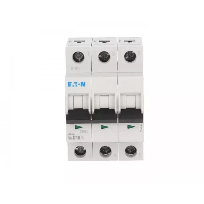 Wyłącznik nadprądowy 3P D 16A 6kA AC | EATON | PL6 | 286613 1
