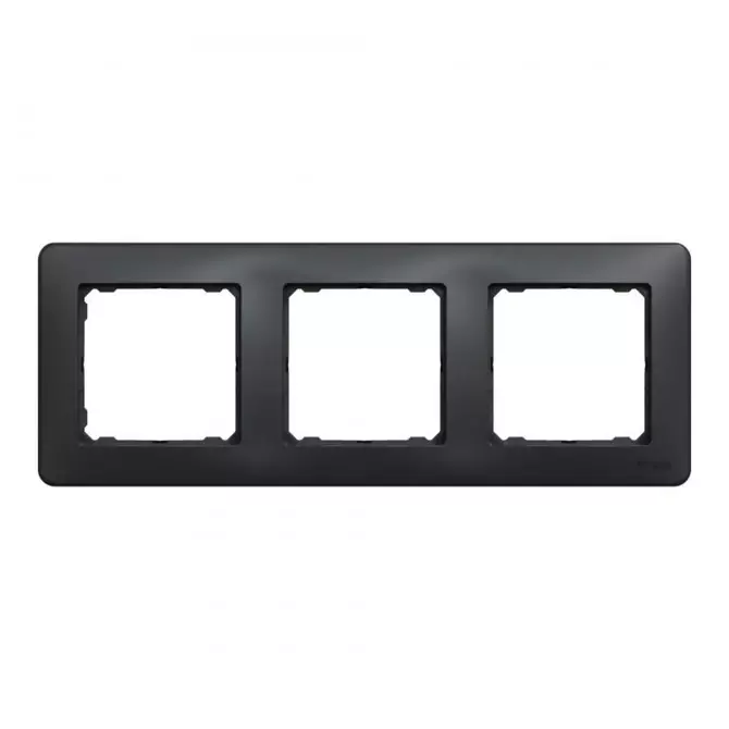 Ramka 3-krotna czarny antracyt | Schneider | SDD314803 1