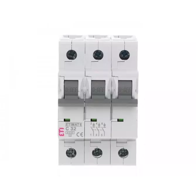 Wyłącznik nadprądowy 6 3p C32 | ETI-POLAM | ASTI - ETIMAT | 002145519 1