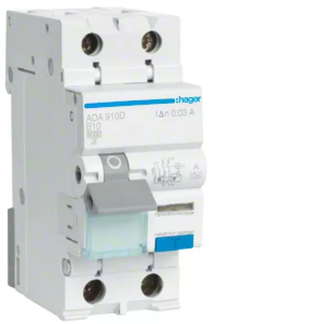 Wyłącznik różnicowo-nadprądowy RCBO 2P B10A 0,03A Typ A | ADA910D 1