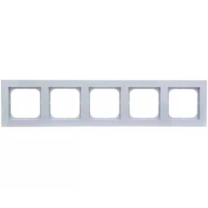 Ramka pięciokrotna biała | OSPEL | SONATA | R-5R/00 1