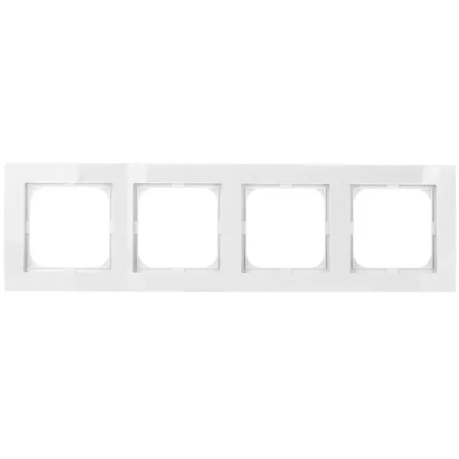 Ramka poczwórna biała | OSPEL | AS | R-4G/00 1