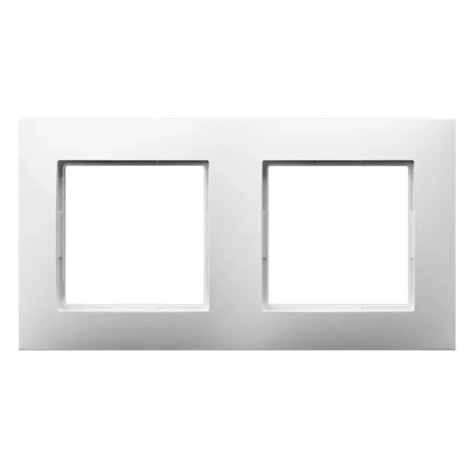 Ramka podwójna biały | OSPEL | ARIA | R-2U/00 1