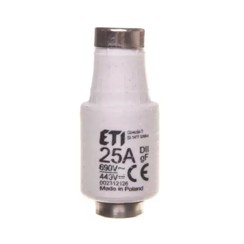 Wkładka bezpiecznikowa 25A DII gF BiWts / E27 /5szt./ | 002312126 690V AC 1