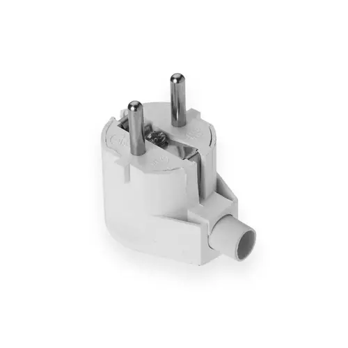 Wtyczka kątowa z/u 16A 250V UNISCHUKO biała | PPHU ELGOTECH | WT-20 1