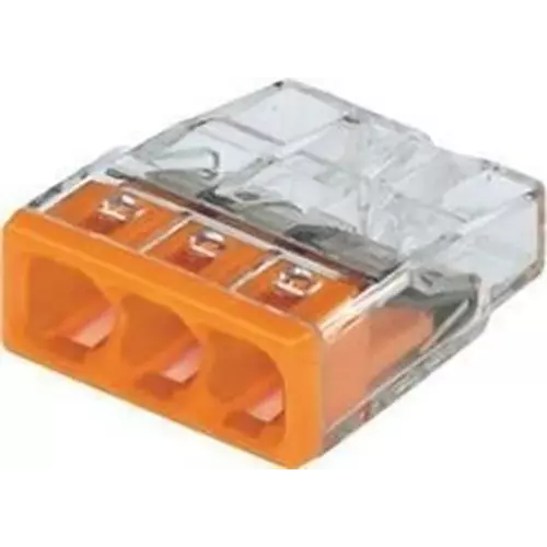 Szybkozłączka 3x0,5-2,5 mm2 transparentna Compact Wago 2273-203 1