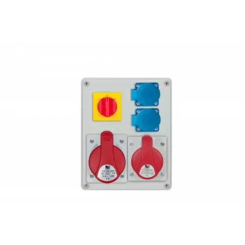 Rozdzielnica R-BOX 240 1x32A/5P 1x16A/5P 2x250V wył. L/P IP44 | B.1095W 1