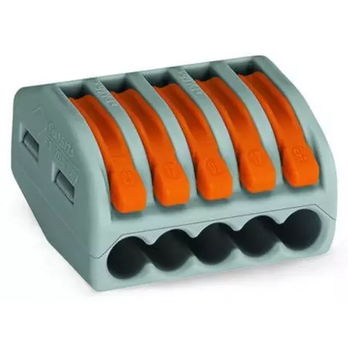 Szybkozłączka z dźwigniami zwalniającymi 5x0,08-4 mm2 Wago 222-415 1