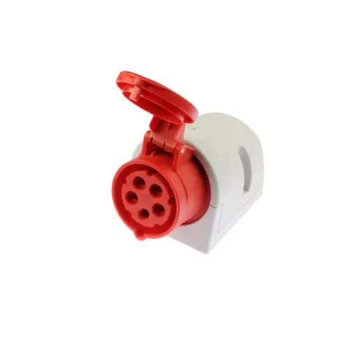 Gniazdo 16A 5P 400V czerwone IP44 | PCE | Gniazda stałe | 115-6 1