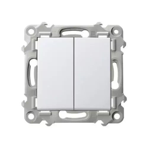 Łącznik podwójny zwierny SZAFIR Biały Ospel ŁP-17Z/m/00 1