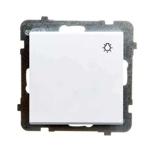 Przycisk /światło/ biały | OSPEL | SONATA | ŁP-5R/m/00 1