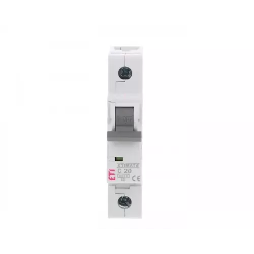 Wyłącznik nadprądowy 1P C 20A 6kA AC 6 | ETI-POLAM | 002141517 1